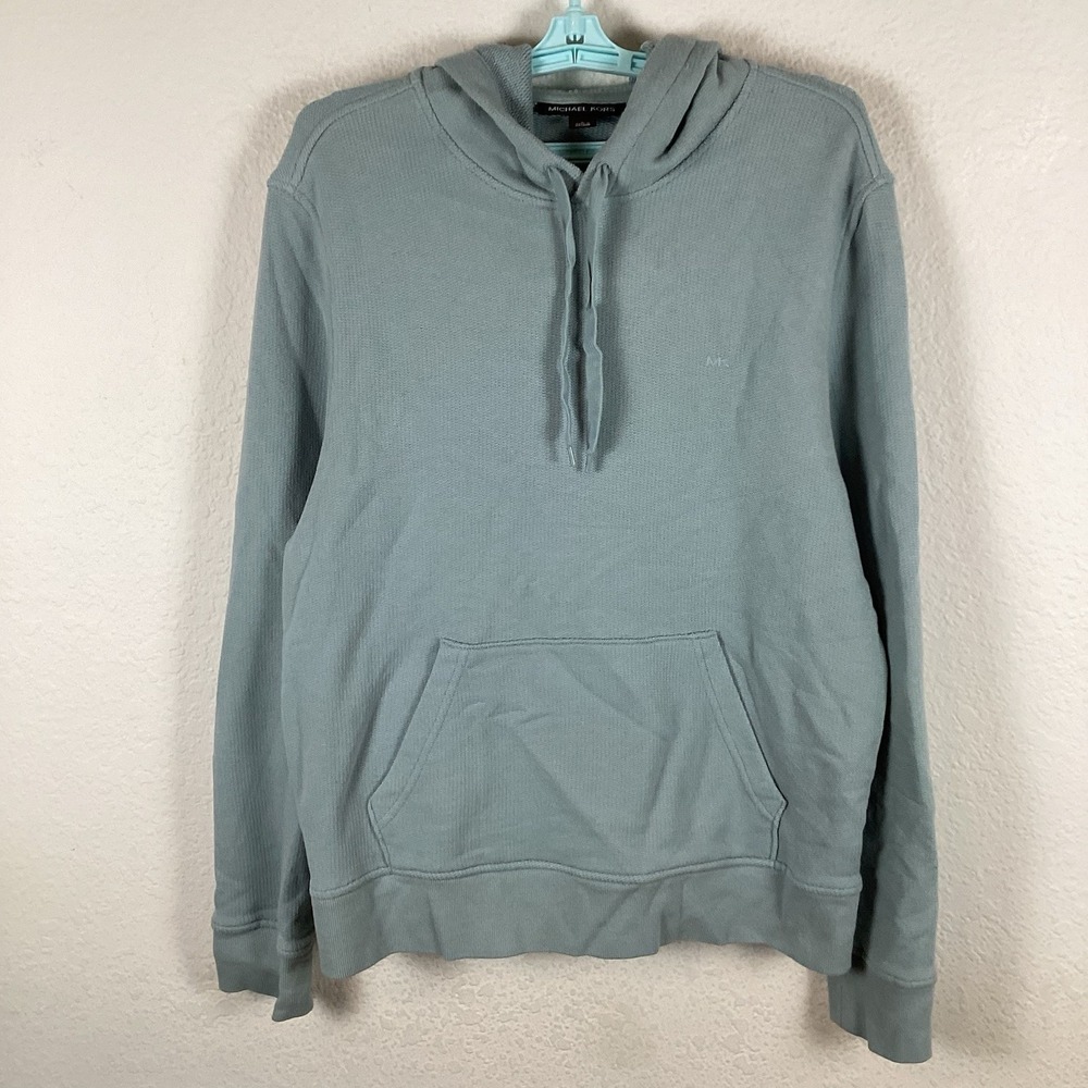 Michael Kors Mens Long Sleeve Sweatshirt Sz L Large Solid Hoodie Excellent